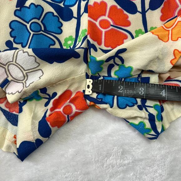 Plenty by Tracy High Neck Sleeveless Floral Print Ruffle Trim Romper Size XS - Picture 15 of 16